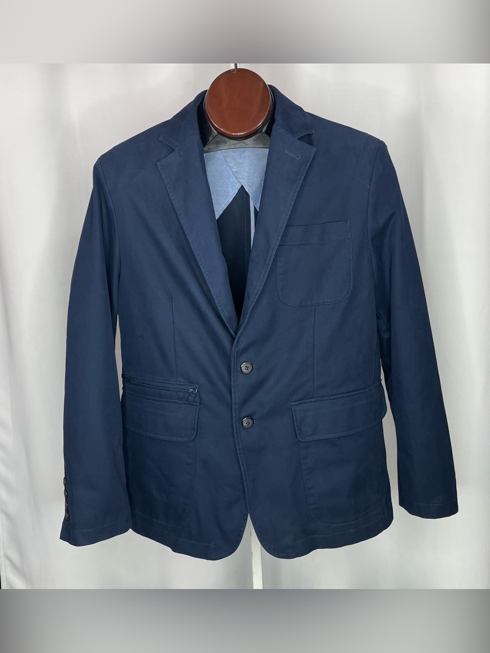 L.L.Bean Performance Travel Blazer Navy 38 Short COOLMAX